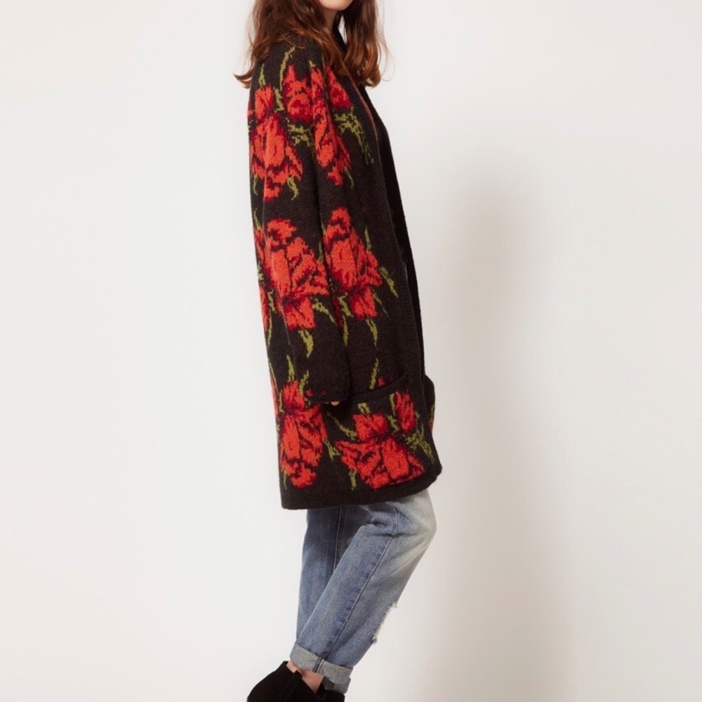 Free People Flower Power Cardigan Small - Picture 8 of 8